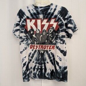 Liquid Blue Kiss Destroyer '76 1976 Tour Concert Band Repro Size Medium T-Shirt